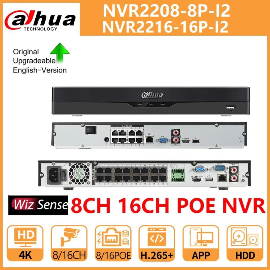 Dahua PoE NVR  ν Ʈũ  , 8CH NVR2208-8P-I2 16CH NVR2216-16P-I2 WizSense 2HDD, 12MP ػ